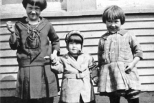 010: Anne, Reen and Cede McCarthy in front of the family shop. (circa 1929) - daughters of James McCarthy &amp;amp; Julia Reddy.